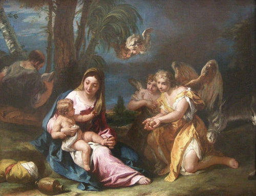 Madonna e criança com anjos