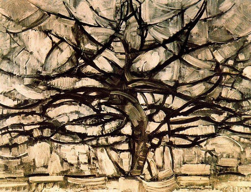Árvore de prata (Piet Mondrian) - Reprodução com Qualidade Museu