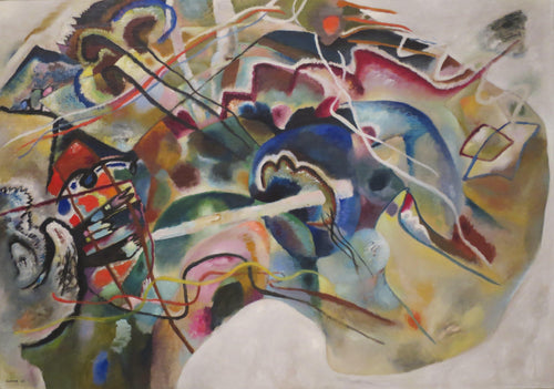 Pintura com borda branca (Wassily Kandinsky) - Reprodução com Qualidade Museu