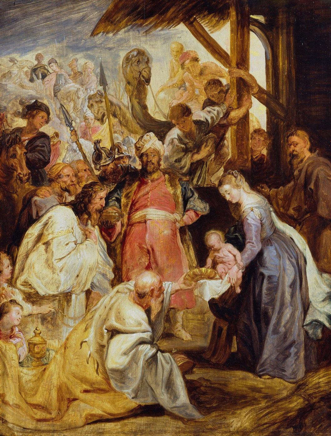 A Adoração dos Magos (Peter Paul Rubens) - Reprodução com Qualidade Museu
