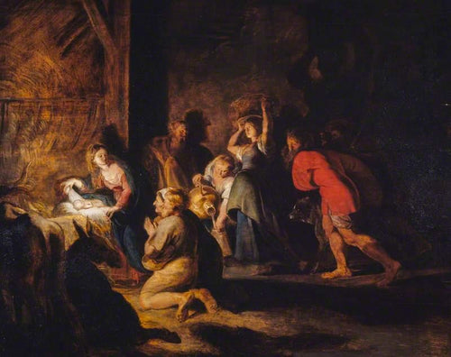A Adoração dos Pastores (Peter Paul Rubens) - Reprodução com Qualidade Museu