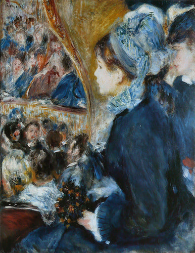 No Teatro (Pierre-Auguste Renoir) - Reprodução com Qualidade Museu
