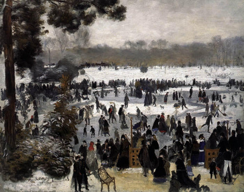 Patinadores no Bois De Boulogne (Pierre-Auguste Renoir) - Reprodução com Qualidade Museu