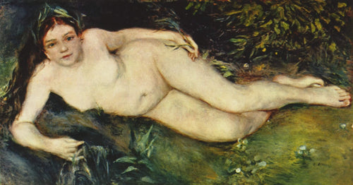 Uma ninfa por um riacho (Pierre-Auguste Renoir) - Reprodução com Qualidade Museu