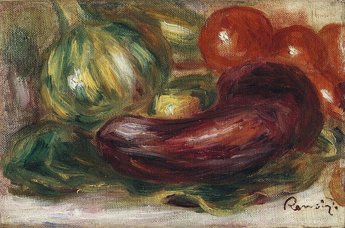 Abobrinha, Tomate E Berinjela (Pierre-Auguste Renoir) - Reprodução com Qualidade Museu