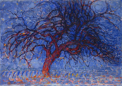 Árvore vermelha (Piet Mondrian) - Reprodução com Qualidade Museu