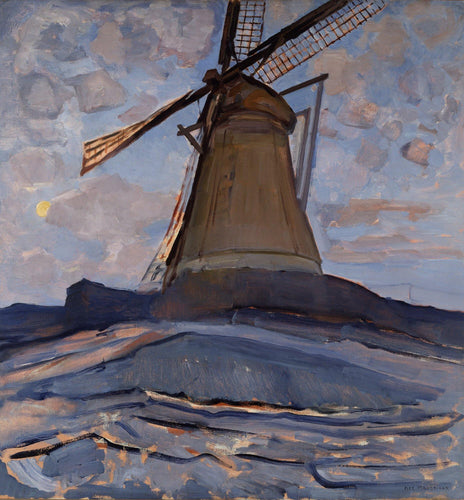 Moinho de vento (Piet Mondrian) - Reprodução com Qualidade Museu