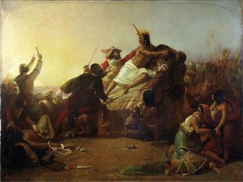 Pizarro se apoderando do Inca do Peru