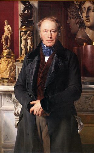 Retrato do conde Alexander James Pourtzales Gogier (Paul Delaroche) - Reprodução com Qualidade Museu