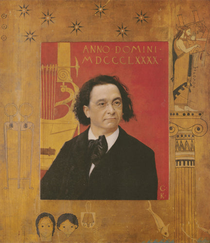 Retrato do pianista e professor de piano Joseph Pembauer (Gustav Klimt) - Reprodução com Qualidade Museu