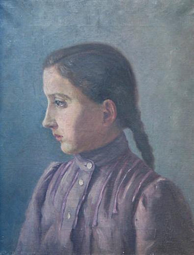 Retrato da irmã de Muchas, Angela - Replicarte