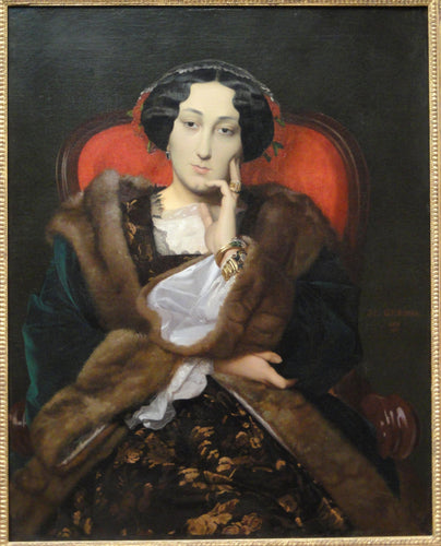 Retrato de uma mulher (Jean-Leon Gerome) - Reprodução com Qualidade Museu