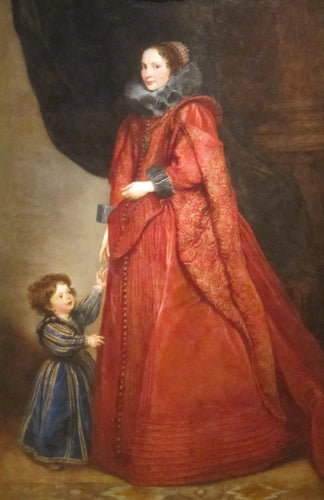 Retrato de uma mulher e uma criança (Anthony van Dyck) - Reprodução com Qualidade Museu