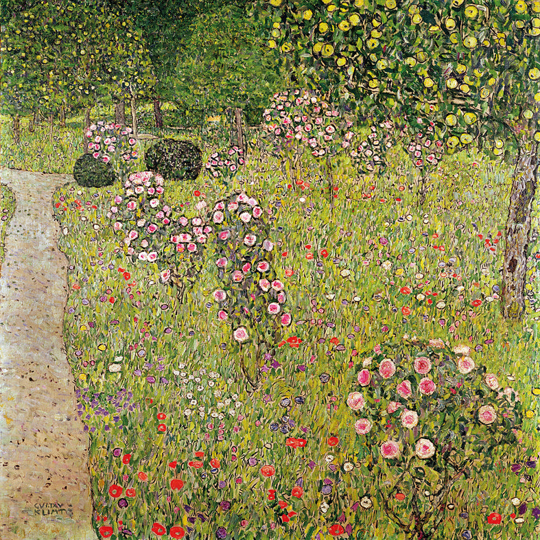 Pomar Com Rosas (Gustav Klimt) - Reprodução com Qualidade Museu