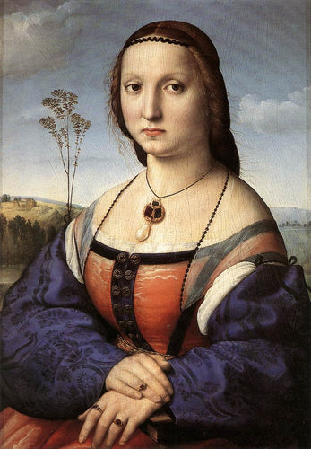 Retrato de Maddalena Doni (Rafael) - Reprodução com Qualidade Museu