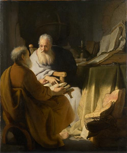 Dois velhos disputando (Rembrandt) - Reprodução com Qualidade Museu
