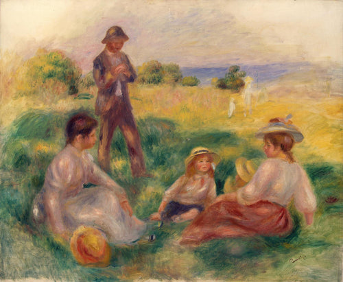 Festa no campo em Berneval (Pierre-Auguste Renoir) - Reprodução com Qualidade Museu