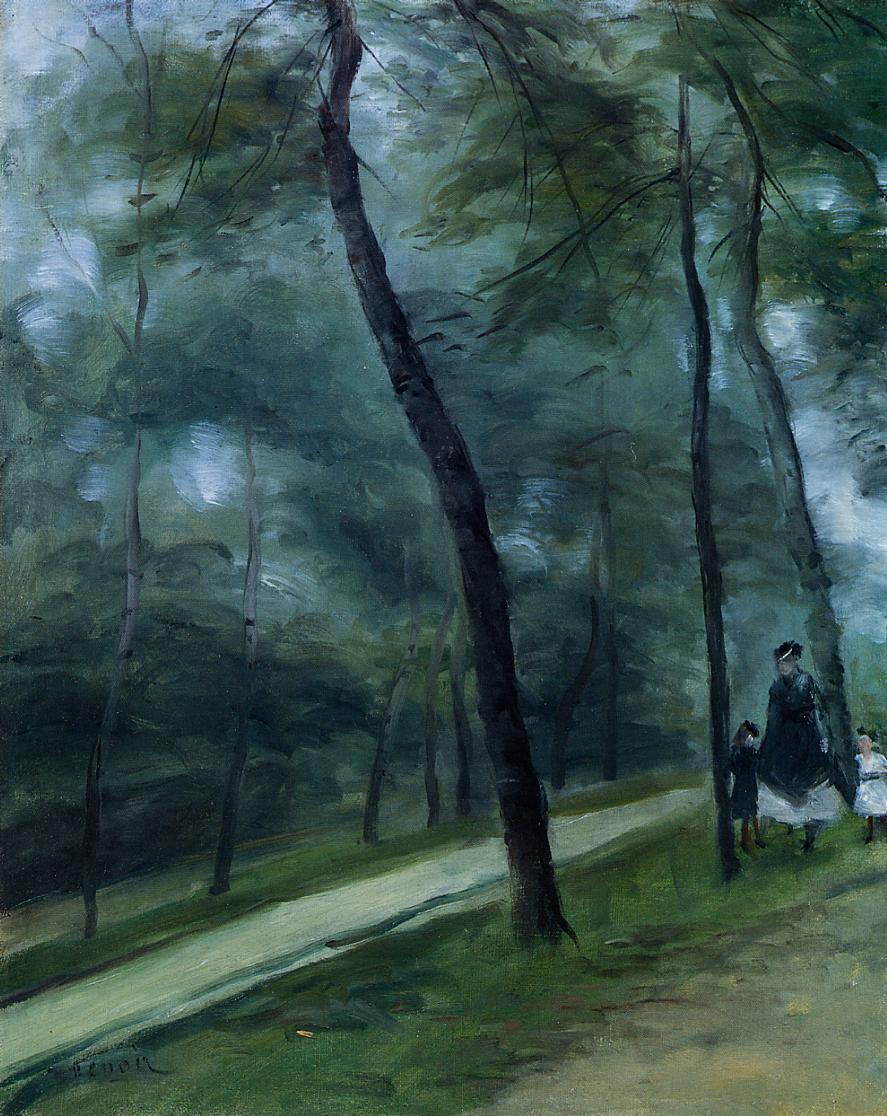 Um passeio pela floresta (Pierre-Auguste Renoir) - Reprodução com Qualidade Museu