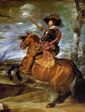 Carregar imagem no visualizador da galeria, Retrato Equestre do Conde-Duque de Olivares (Diego velázquez) - Reprodução com Qualidade Museu
