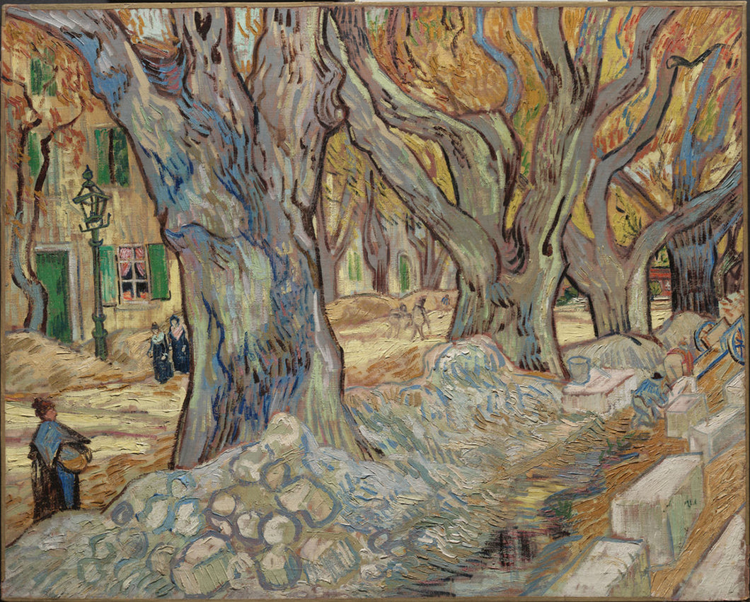 The Road Menders (Vincent Van Gogh) - Reprodução com Qualidade Museu