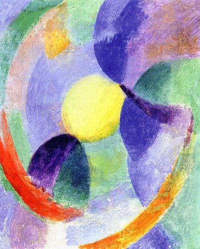 Formas circulares, Lua No. 3 (Robert Delaunay) - Reprodução com Qualidade Museu