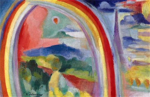 Paris com arco-íris (Robert Delaunay) - Reprodução com Qualidade Museu