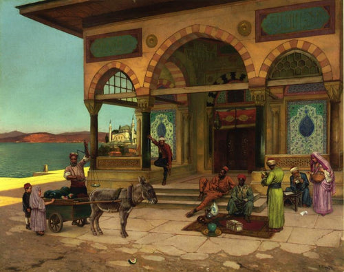 Fora do Selim Turbe, Constantinopla (Rudolf Ernst) - Reprodução com Qualidade Museu