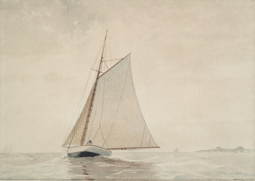 Yachting Off Cloucester (Winslow Homer) - Reprodução com Qualidade Museu