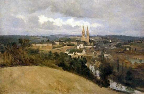 Vista geral da cidade de Saint Lo