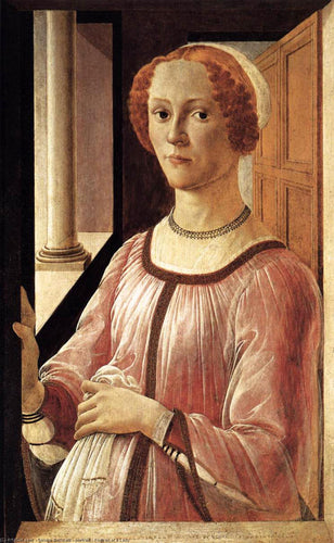 Retrato de uma senhora (Sandro Botticelli) - Reprodução com Qualidade Museu