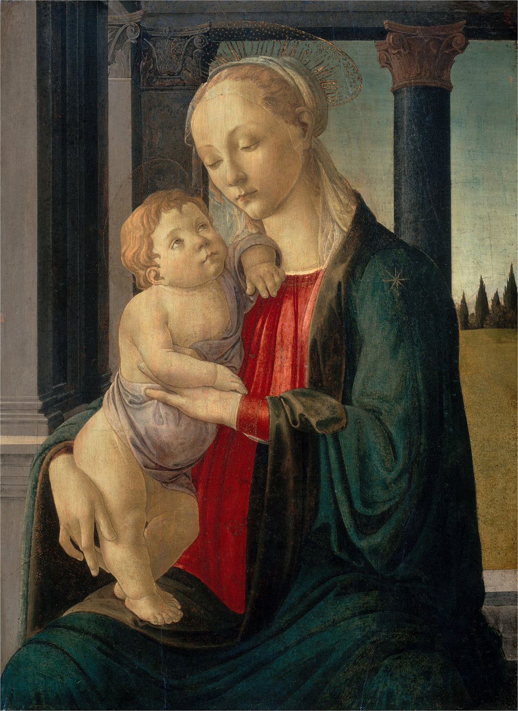 Madonna e criança (Sandro Botticelli) - Reprodução com Qualidade Museu