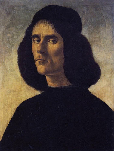 Retrato de um homem (Sandro Botticelli) - Reprodução com Qualidade Museu