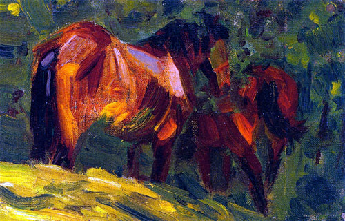 Sketch Of Horses II (Franz Marc) - Reprodução com Qualidade Museu