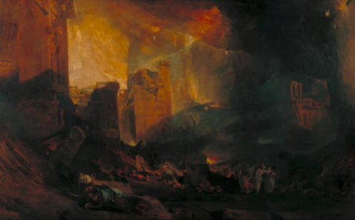 A Destruição de Sodoma (Joseph Mallord William Turner) - Reprodução com Qualidade Museu