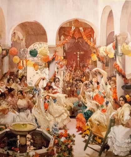 Sevilha, a dança (Joaquin Sorolla) - Reprodução com Qualidade Museu