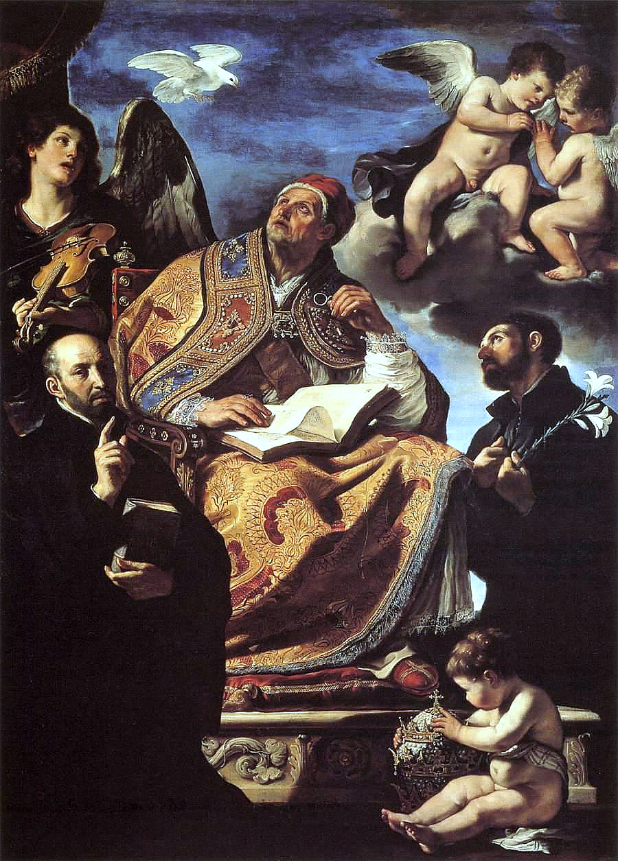São Gregório Magno com os Santos Inácio e Francisco Xavier
