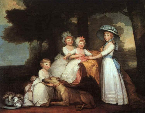 Os filhos do segundo duque de Northumberland (Gilbert Stuart) - Reprodução com Qualidade Museu