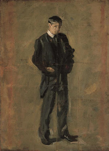 Estudo para o pensador (Thomas Eakins) - Reprodução com Qualidade Museu