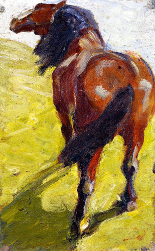 Estudo de um cavalo (Franz Marc) - Reprodução com Qualidade Museu