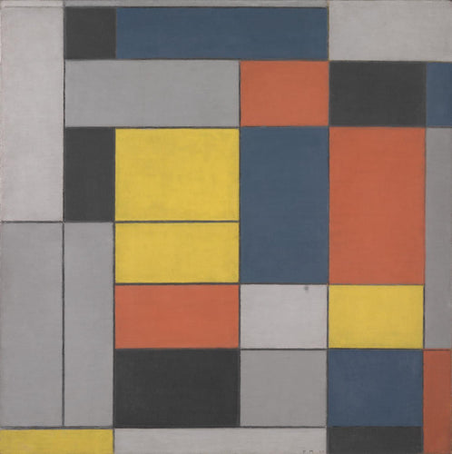 No. VI, Composição No.II (Piet Mondrian) - Reprodução com Qualidade Museu