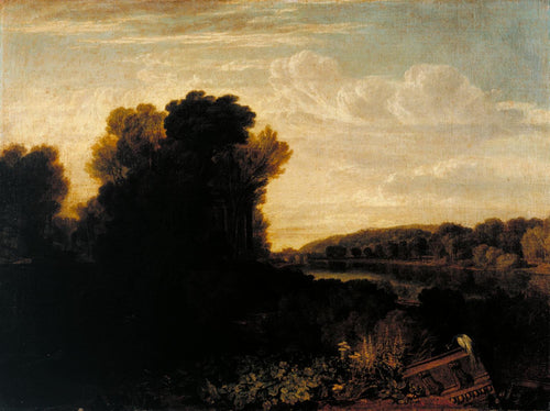 O Tamisa em Weybridge (Joseph Mallord William Turner) - Reprodução com Qualidade Museu