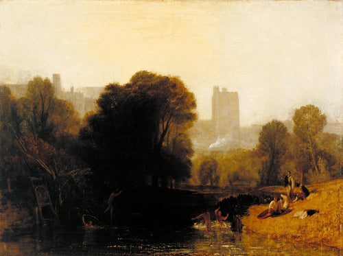 Perto de The Thames Lock, Windsor (Joseph Mallord William Turner) - Reprodução com Qualidade Museu