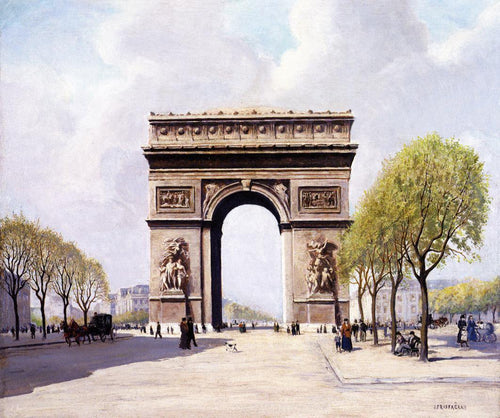 O Arco do Triunfo (Jean Francois Raffaelli) - Reprodução com Qualidade Museu