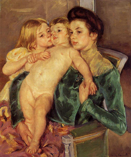 A carícia (Mary Cassatt) - Reprodução com Qualidade Museu