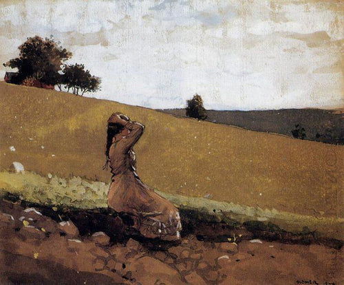 The Green Hill (Winslow Homer) - Reprodução com Qualidade Museu