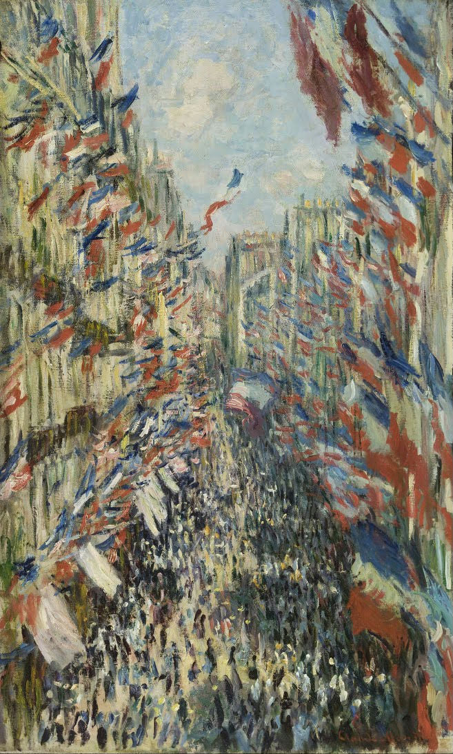 La Rue Montorgueil de París. Celebración del 30 de junio de 1878