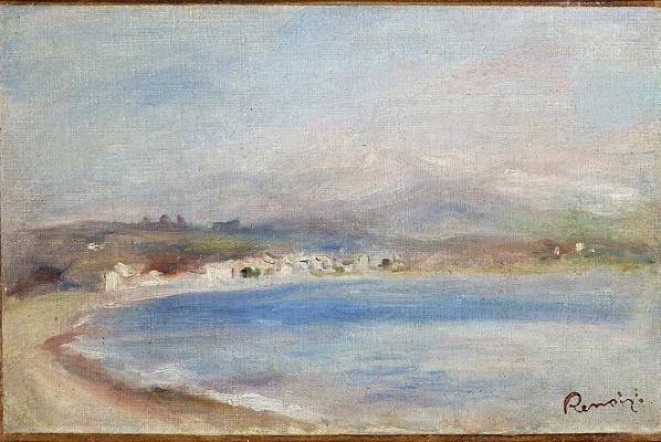 Cros De Cagnes, Mar, Montanhas (Pierre-Auguste Renoir) - Reprodução com Qualidade Museu
