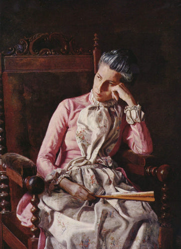 Miss Amelia Van Buren (Thomas Eakins) - Reprodução com Qualidade Museu