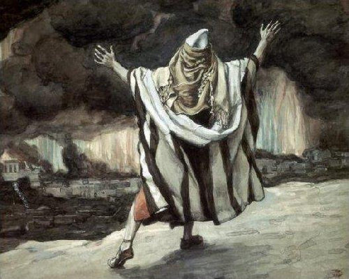 Abraão vê Sodoma em chamas