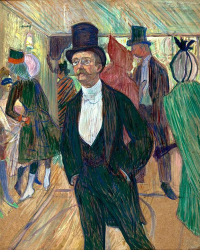 Monsieur Fourcade (Henri de Toulouse-Lautrec) - Reprodução com Qualidade Museu